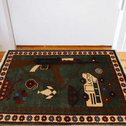Authentic Afghan War Area Rug 1' 11" x 2' 11" - No. AL85450