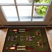 Authentic Afghan War Area Rug 2' 0" x 2' 11" - No. AL22666