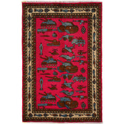 Authentic Afghan War Area Rug 3' 3" x 5' 0" - No. AL23451