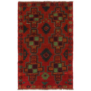 Red Color Baluchi Rug 4' 1" x 6' 7" - No. AL81313