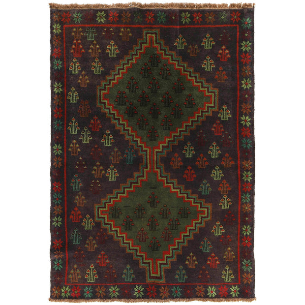 Tribal Baloch Rug 4' 5" x 5' 10" - No. AL89702