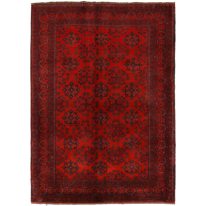 Handwoven Khal Mohammadi Afghan Carpet 4' 10" x 6' 9" - No. AL30110
