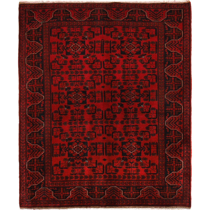 Handwoven Khal Mohammadi Afghan Carpet 5' 3" x 6' 2" - No. AL81111