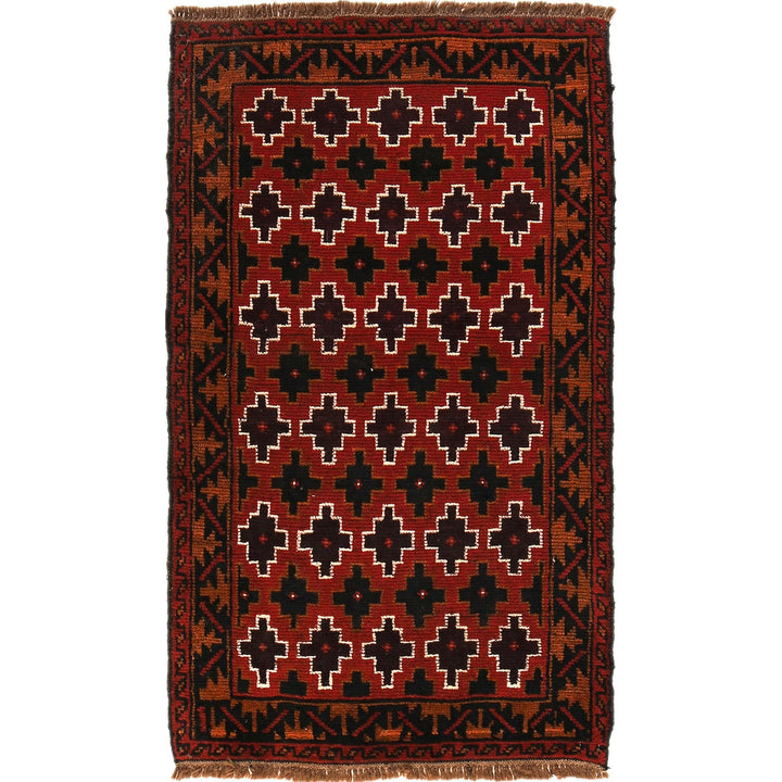 Red Color Baluchi Rug 2' 11" x 4' 9" - No. AL45922
