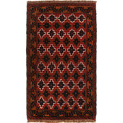 Red Color Baluchi Rug 2' 11" x 4' 9" - No. AL45922