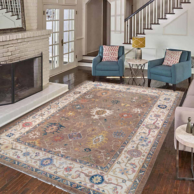 Modern Oushak Carpet 9' 12" x 13' 7" - No. AL53245