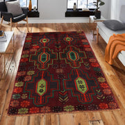 Brown Color Baluchi Rug 4' 1" x 6' 3" - No. AL84005