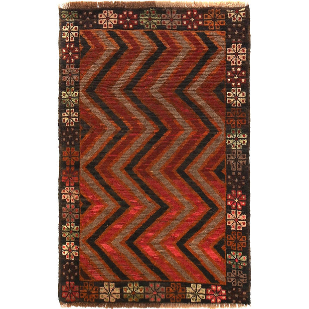 Multi Color Baluchi Rug 2' 10" x 4' 4" - No. AL72370