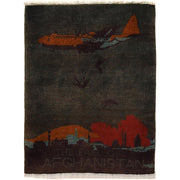 Handcrafted Afghan War Rug 2' 0" x 2' 11" - No. AL73059