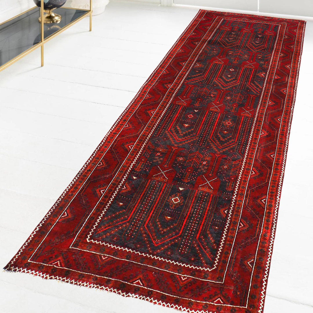 Traditional Baloch Rug 3' 10" x 9' 8" - No. AL90454