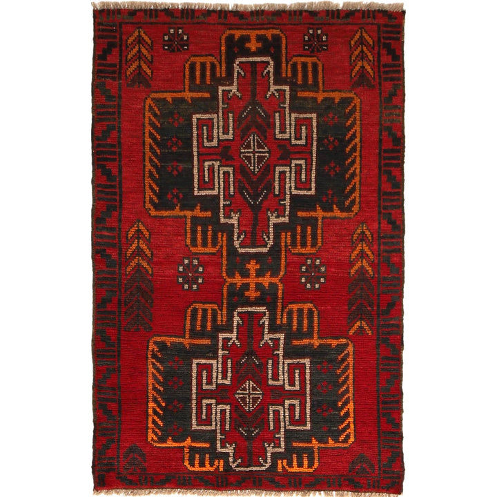 Hand Knotted Baluchi Rug 2' 11" x 4' 5" - No. AL57494
