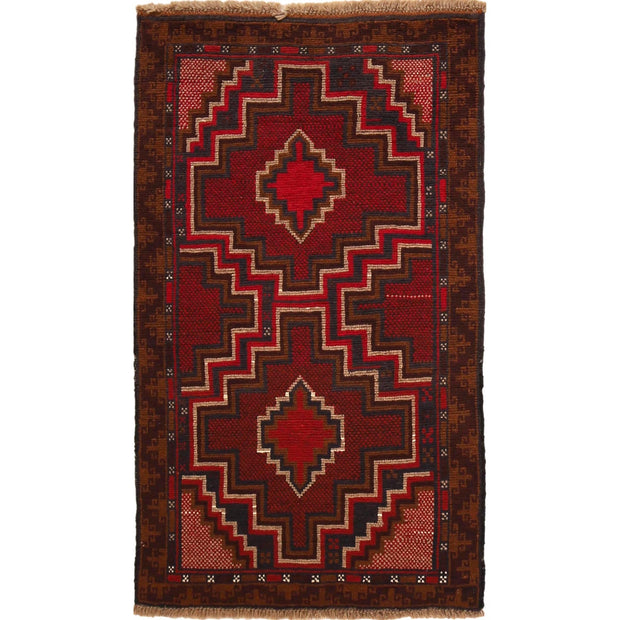 Tribal Baloch Rug 2' 7" x 4' 5" - No. AL55012