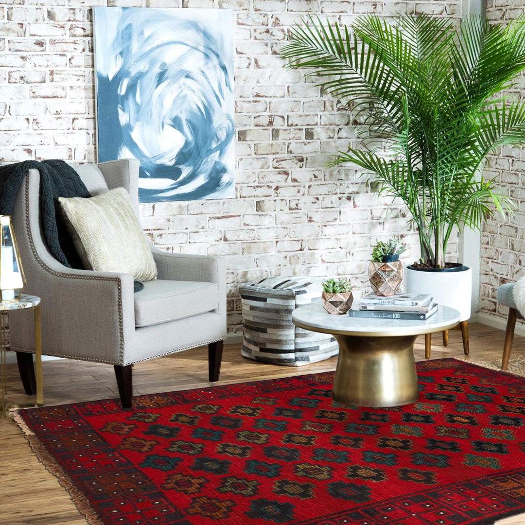 Tribal Baloch Rug 2' 8" x 3' 11" - No. AL71852