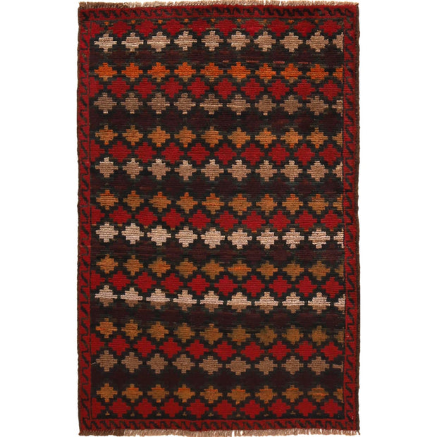 Hand Knotted Baluchi Rug 2' 10" x 4' 5" - No. AL48291