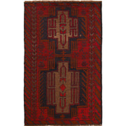 Red Color Baluchi Rug 2' 10" x 4' 6" - No. AL99748