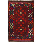 Handmade Maimana Kelim 4' 2" x 6' 5" - No. AL86146