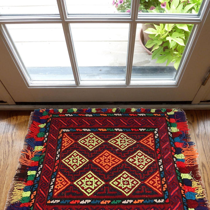 Flatweave Red Kilim 2' 7" x 2' 8" - No. AL29704