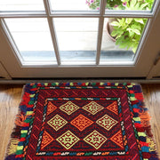 Flatweave Red Kilim 2' 7" x 2' 8" - No. AL29704