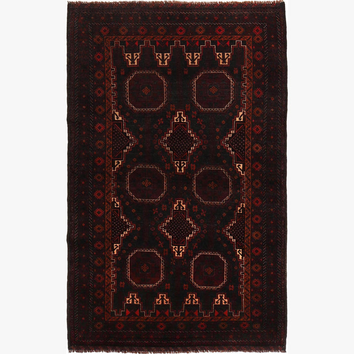 Hand Knotted Baluchi Rug 4' 0" x 6' 3" - No. AL27809