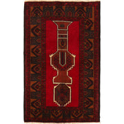Red Baluchi Rug 2' 11" x 4' 7" - No. AL48013