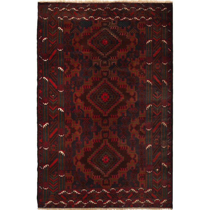 Tribal Baloch Rug 4' 0" x 6' 4" - No. AL52433