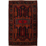Traditional Baloch Rug 4' 3" x 7' 1" - No. AL55466