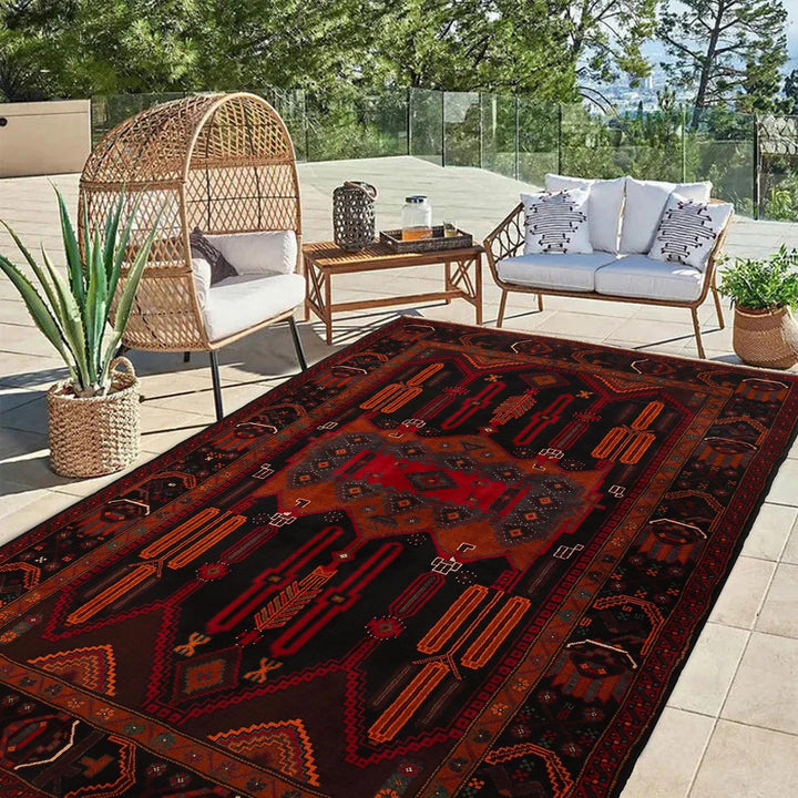 Traditional Baloch Rug 4' 3" x 7' 1" - No. AL55466