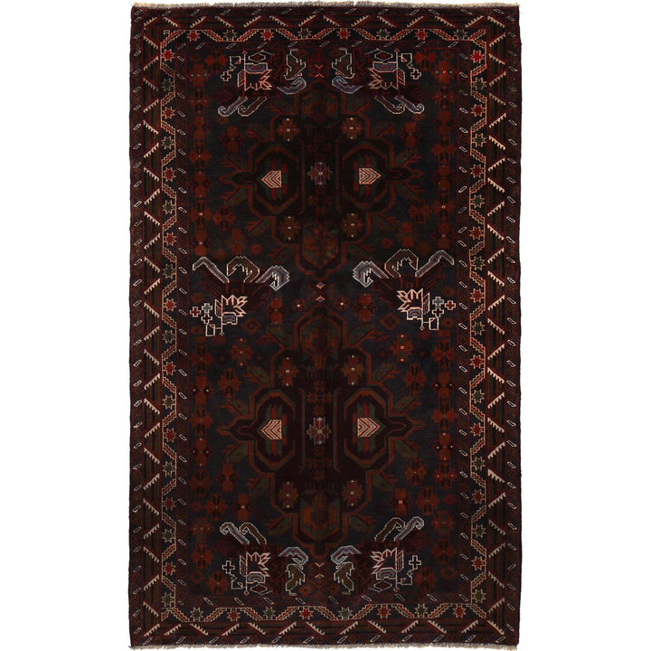 Traditional Baloch Rug 4' 2" x 7' 1" - No. AL83450