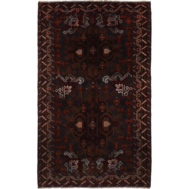 Traditional Baloch Rug 4' 2" x 7' 1" - No. AL83450
