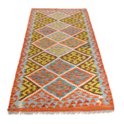 Hand Knotted Afghan Style Kilim Runner 2' 10" x 6' 4" - No. AL37130
