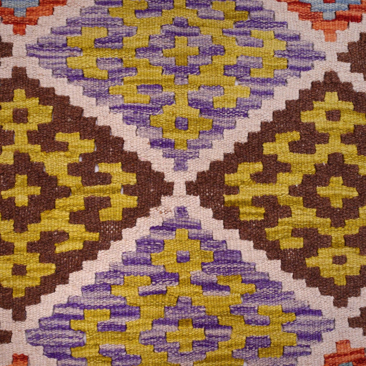 Hand Knotted Afghan Style Kilim Runner 2' 10" x 6' 4" - No. AL37130