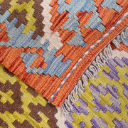 Hand Knotted Afghan Style Kilim Runner 2' 10" x 6' 4" - No. AL37130