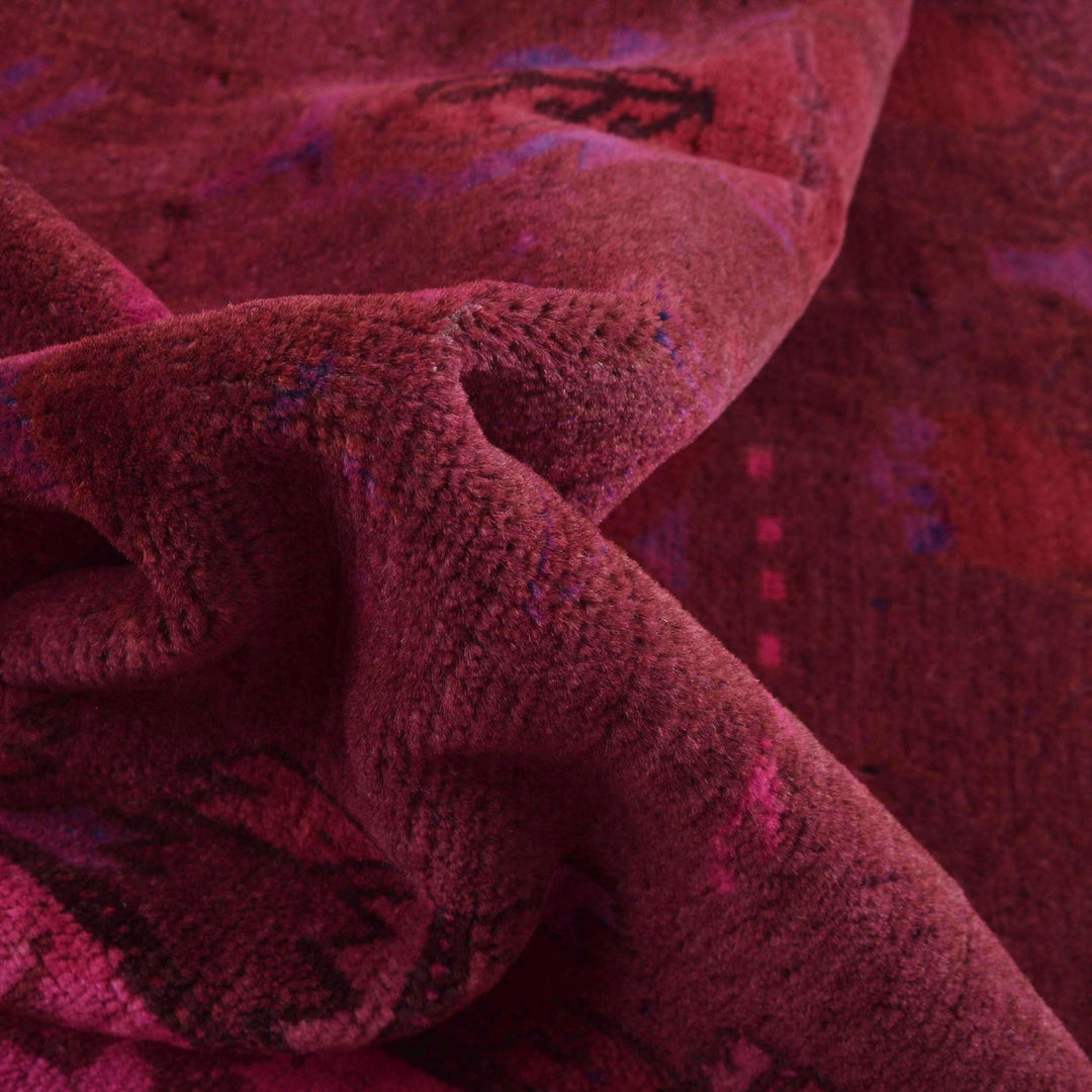 Handmade Overdye Carpet 4' 2" x 5' 7" - No. AL48656