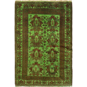 Green Color Overdyed 3' 11" x 5' 7" - No. AL52964