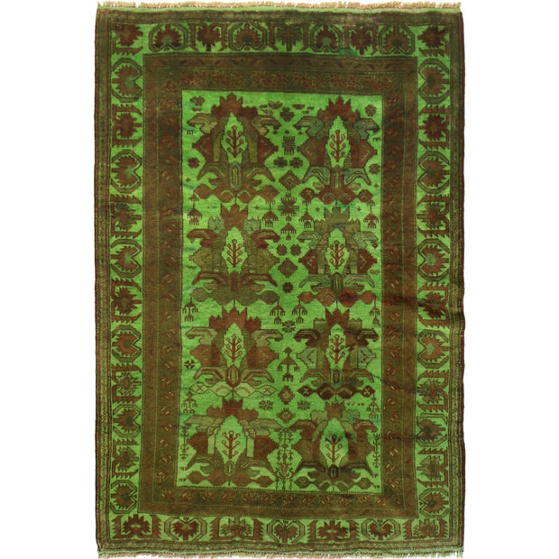 Green Color Overdyed 3' 11" x 5' 7" - No. AL52964