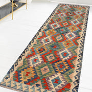Hand Woven Wool Kelim Runner 2' 10" x 9' 9" - No. AL85640