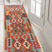 Hand Knotted Flatweave Kilim Runner 2' 10" x 9' 6" - No. AL58505