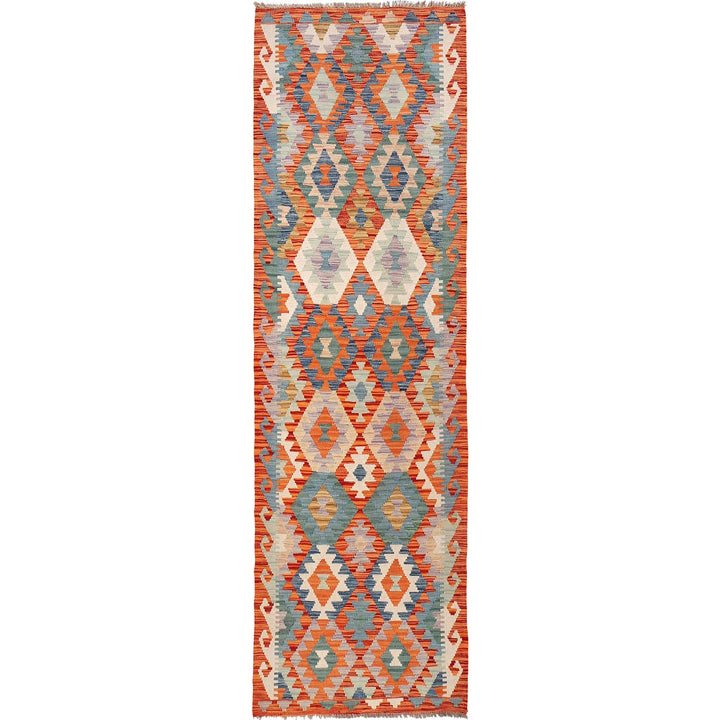 Handmade Afghan Vegetable Kilim Runner 2' 9" x 9' 8" - No. AL77836