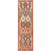 Handmade Afghan Vegetable Kilim Runner 2' 9" x 9' 8" - No. AL77836
