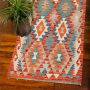 Handmade Afghan Vegetable Kilim Runner 2' 9" x 9' 8" - No. AL77836
