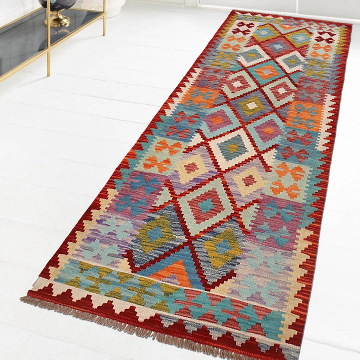 Short Chobi Kilim Runner 2' 7" x 8' 2" - No. AL17325