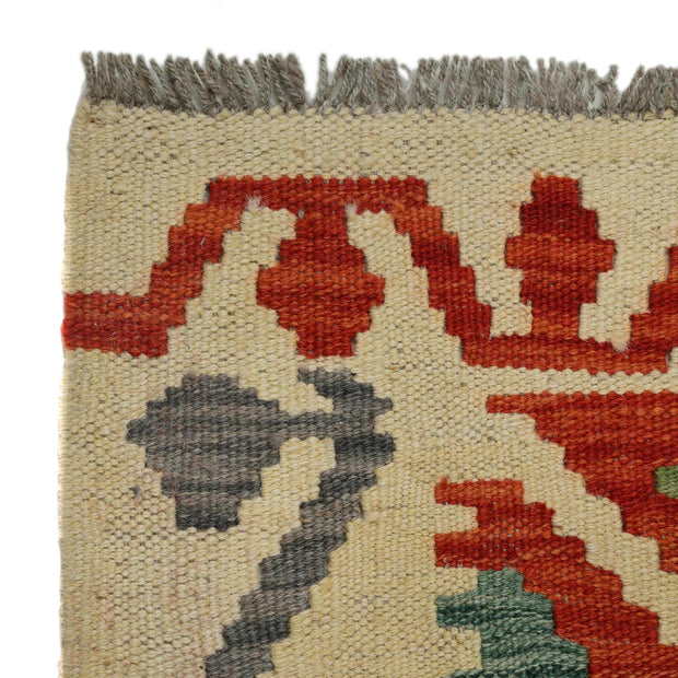 Hand Woven Wool Kelim Runner 2' 10" x 10' 5" - No. AL64408
