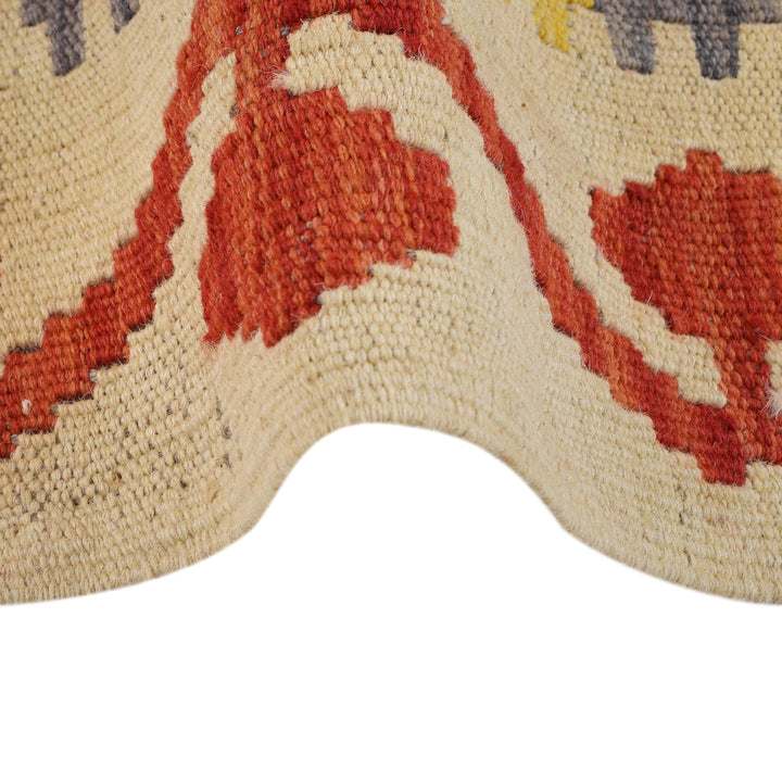 Hand Woven Wool Kelim Runner 2' 10" x 10' 5" - No. AL64408