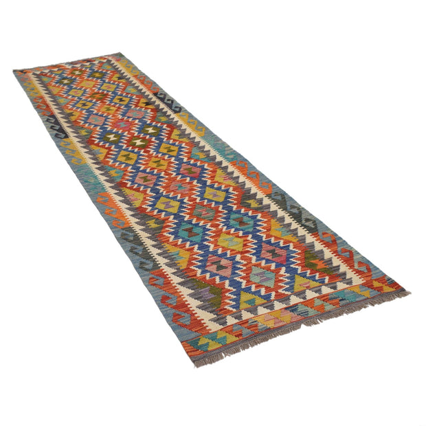 Hand Made Afghan Kilim Runner 2' 9" x 9' 11" - No. AL89360