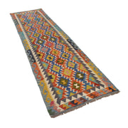 Hand Made Afghan Kilim Runner 2' 9" x 9' 11" - No. AL89360