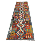 Hand Made Afghan Kilim Runner 2' 9" x 9' 8" - No. AL45543