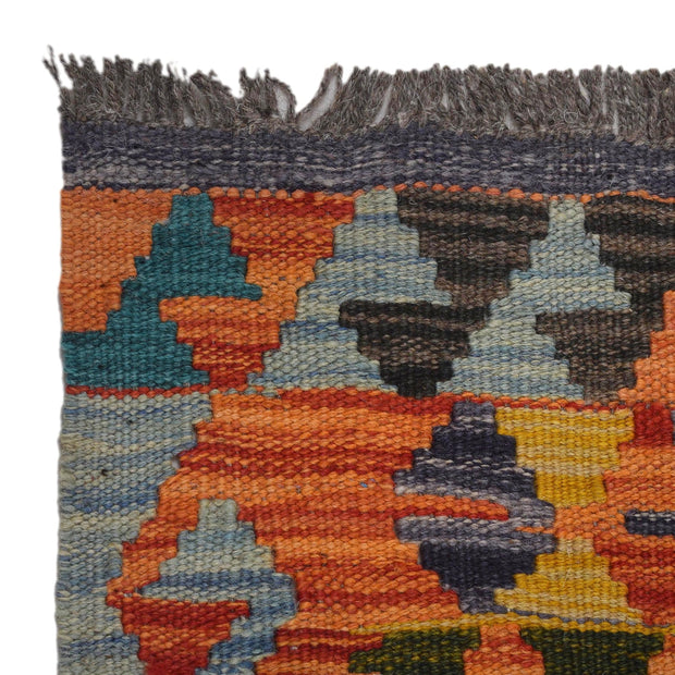 Hand Made Afghan Kilim Runner 2' 9" x 9' 8" - No. AL45543