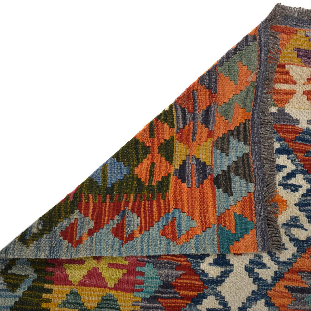 Hand Made Afghan Kilim Runner 2' 9" x 9' 8" - No. AL45543