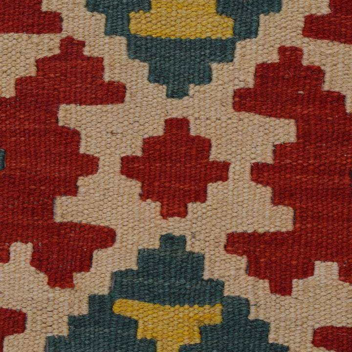 Colorful Flat-Weave Wool Kilim Runner 2' 2"x 6' 7" - No. AL58047