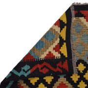 Colorful Flat-Weave Wool Kilim Runner 2' 2"x 6' 6" - No. AL69462